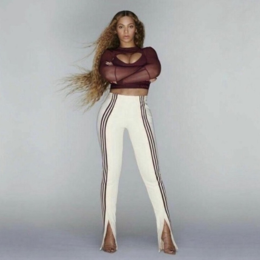 Women's White Striped Pants